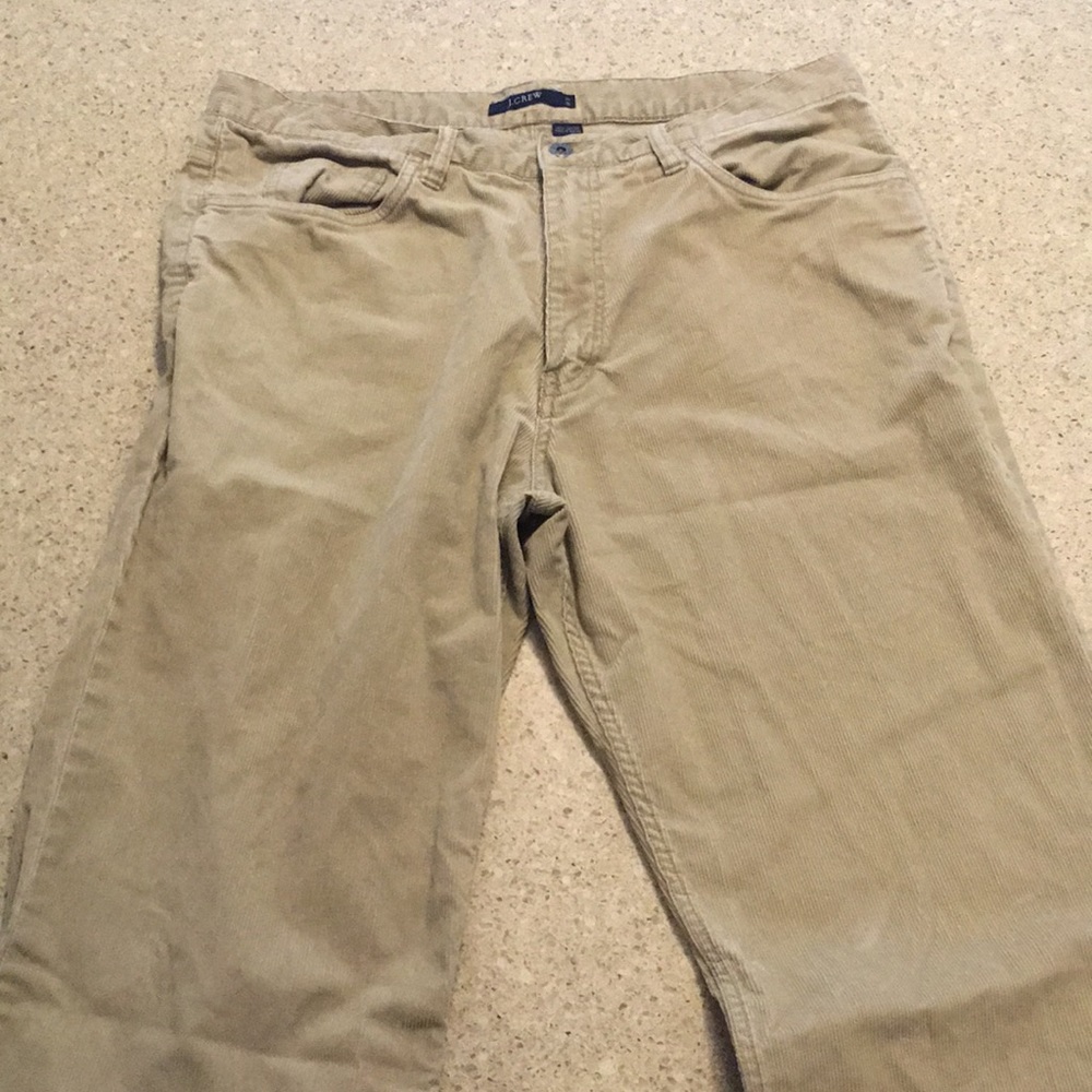 J Crew khaki Corduroy pants 36/36